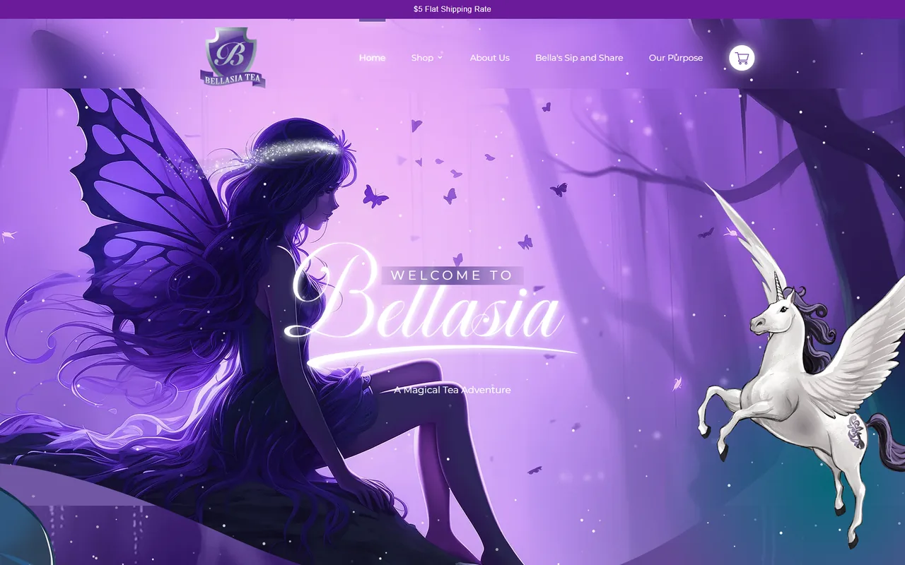 Bellasia Tea — Website-Vorschau