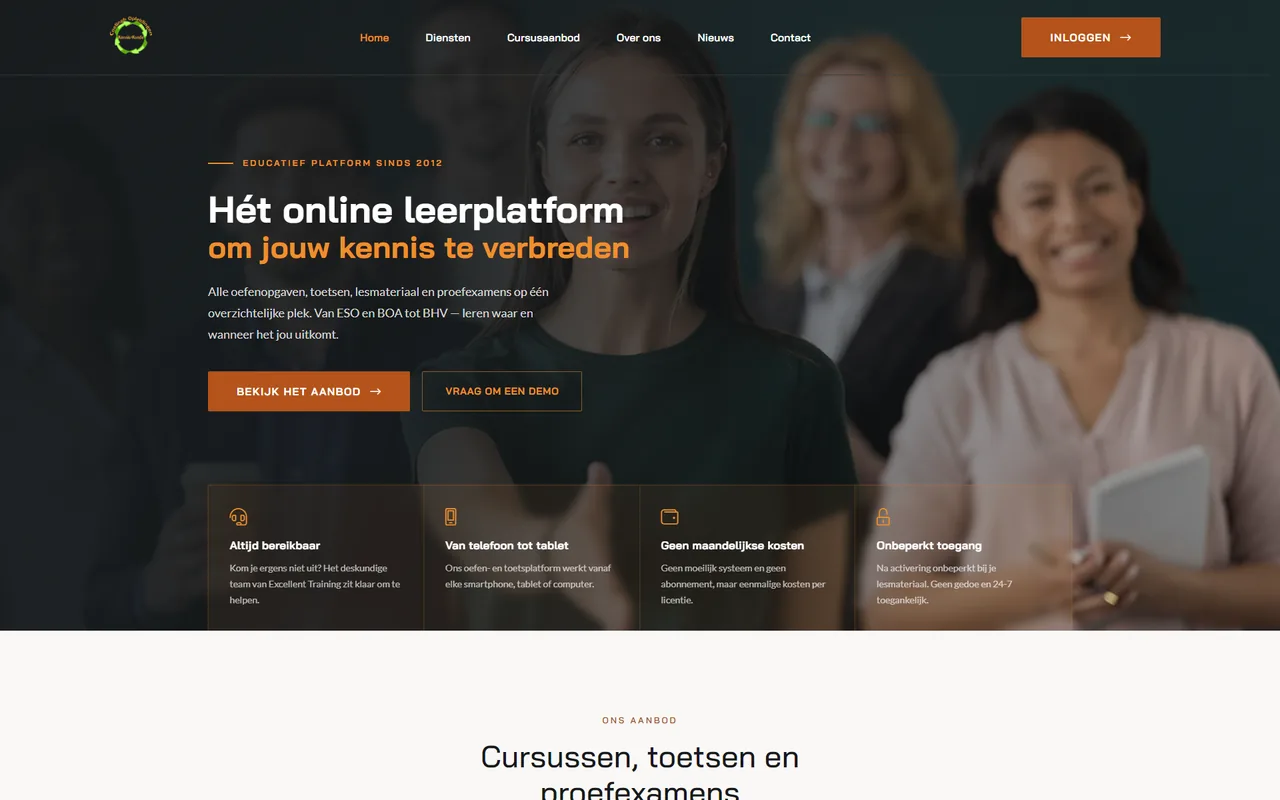 Kennis-Kunde — Website-Vorschau